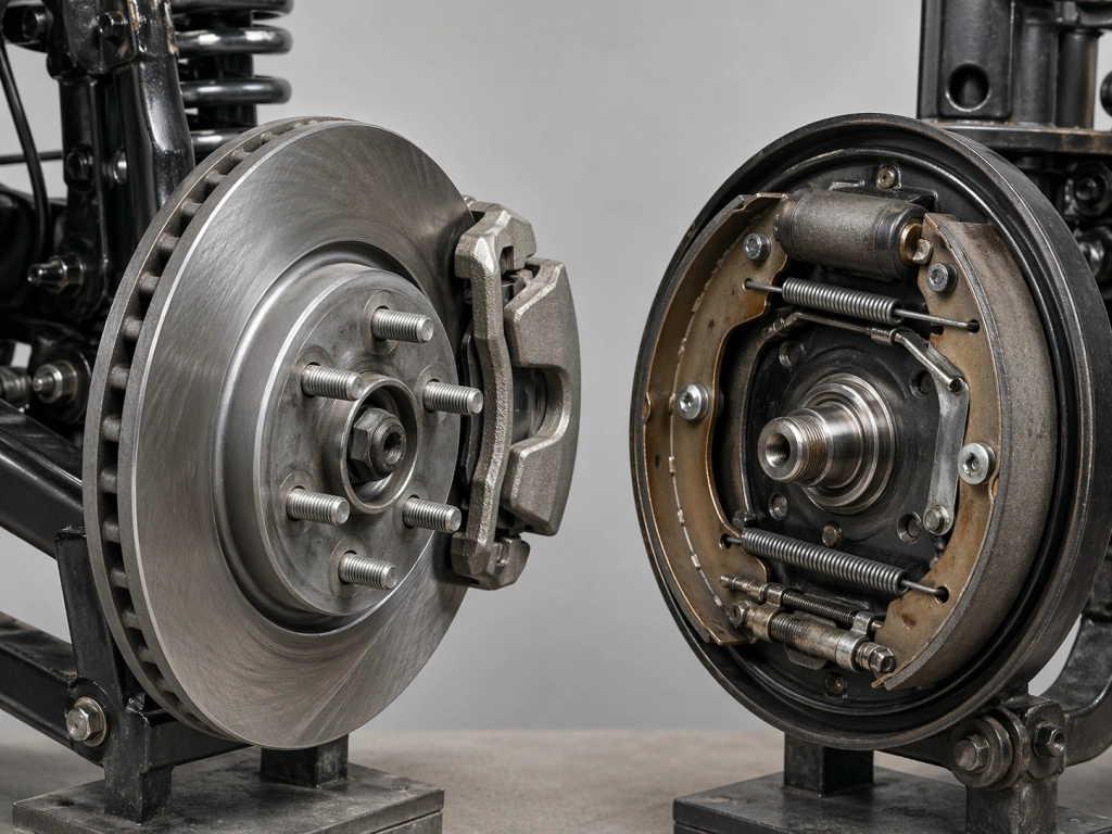 Сравнение барабанных и дисковых тормозов