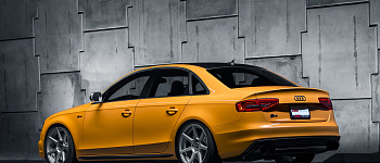 Solar Orange S4 Audi B8.5 | V706 Matte Gunmetal 19&quot;